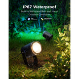 Les spots d'extérieur intelligents Govee comptent rgbicww - pack de 2 spots de jardin