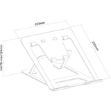 Neomounts nsls085grey support pliable pour ordinateur portable (gris)