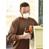 Ponceuse de détail de souris Black+decker 120 watts ponceuse delta ka2500k-qs (orange noir, accessoires et étui inclus)