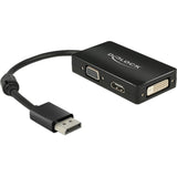 Delock display port > adaptateur vga hdmi dvi (noir)