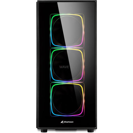 Boîtier Sharkoon TG6 RGB Midi Tower (noir | 4x USB-A | RGB | verre trempé)