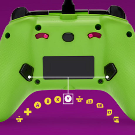Manette Powera Advantage avec câble pour Xbox Series X|s - Fortnite : Glow (vert néon, Xbox Series X|s, Xbox One, PC)