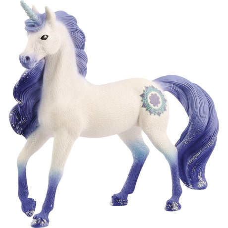 Schleich bayala - figurine de jeu étalon licorne mandala (70715)