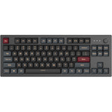 Clavier mécanique Montech mkey dark tkl rgb (noir, disposition américaine (qwerty), gateron g pro jaune, 80 % (tkl), remplaçable à chaud, rgb, pbt)