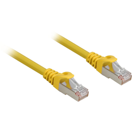Câble réseau Sharkoon SFTP, RJ-45 avec Cat.6a (jaune, 3 mètres, sans halogène)