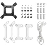 Refroidissement par eau Deepcool mystique 360 argb (blanc, connecteur de ventilateur PWM à 4 broches)