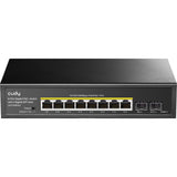 Commutateur Poe+ Cudy 8-gbe avec 2 liaisons montantes SFP (noir)