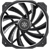 Ventilateur de boîtier Silverstone shark force 160 (noir, 160 x 160 x 27 mm, pwm)