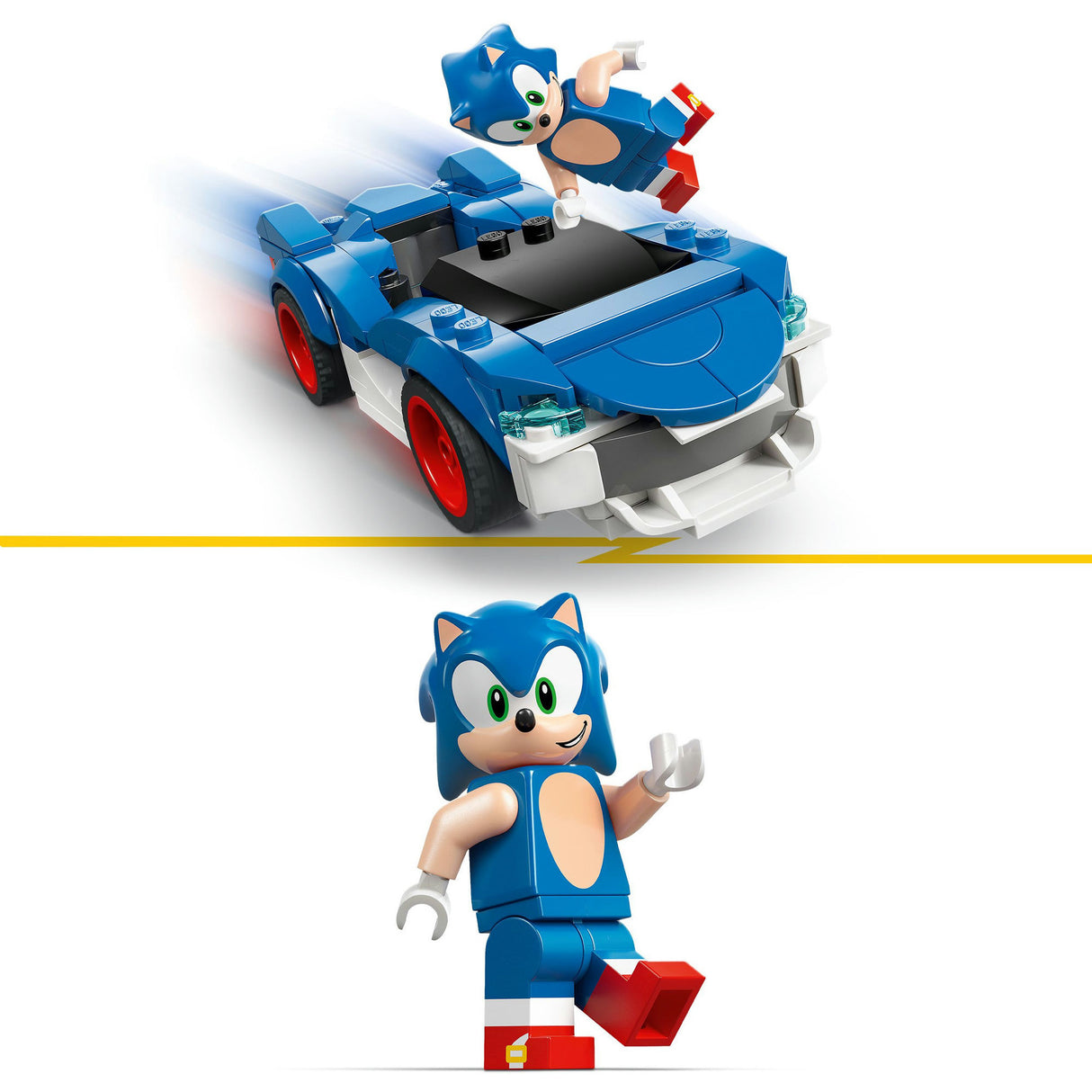 Lego Sonic le hérisson 77117 Sonic Car : Speed Star Lightning