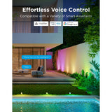 Les spots d'extérieur intelligents Govee comptent rgbicww - pack de 2 spots de jardin