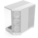 Boîtier tour midi Nzxt h9 flow rgb (blanc (mat) | 2x usb-a | 1x usb-c | rgb | verre trempé)