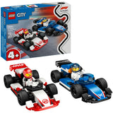 Lego city 60464 f1 williams courses et lièvre f1 voitures de course