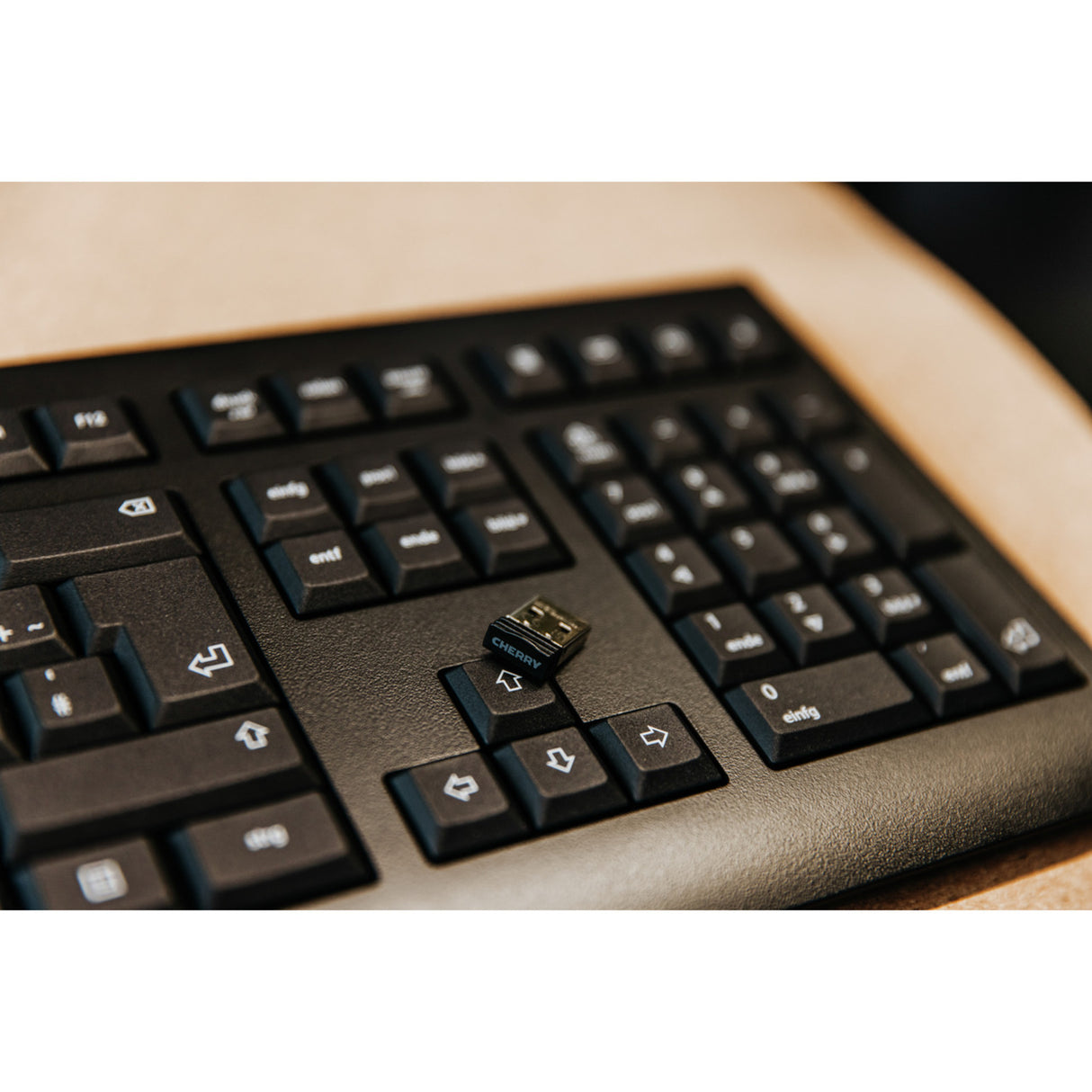 Cherry kw 3000, clavier (noir, disposition européenne (qwerty), dôme en caoutchouc, 2,4 GHz)