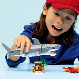 Jouet de construction Lego Requin féroce avec coffre au trésor (31381)