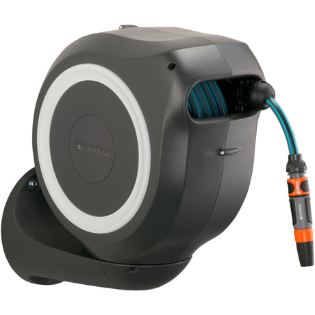 Gardena boîte à tuyau murale rollup m - support de tuyau - 20 mètres - ø 11 mm