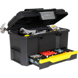 Case d'outils Stanley 19 avec verrouillage de pression et tiroir