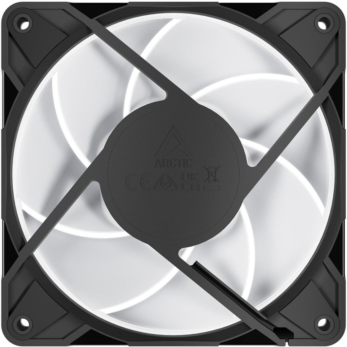 Ventilateur de boîtier Arctic p12 pro a-rgb (noir, 120 x 120 x 25 mm, pwm)