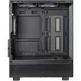Boîtier mini tour Silverstone lucid 04 (noir | 2x USB-A | 1x USB-C | RVB | verre trempé)