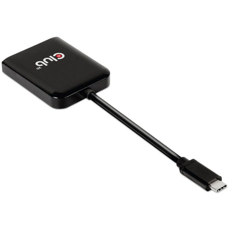 Club 3D USB 3.2 Gen2 Type-C (DP Alt-Mode) vers DisplayPort double moniteur 4K60Hz M F MST Hub DisplayPort Splitter (Noir)