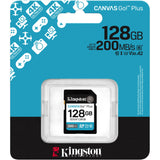 Toile Kingston, c'est parti ! plus carte mémoire SDXC 128 Go (noire, classe 10, UHS-I U3, V30)