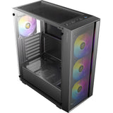 Boîtier tour midi Antec ax65 argb (noir | 3x usb-a | verre trempé)