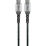 Goobay Chargeur rapide USB-C nano (65 W) et câble textile USB-C
