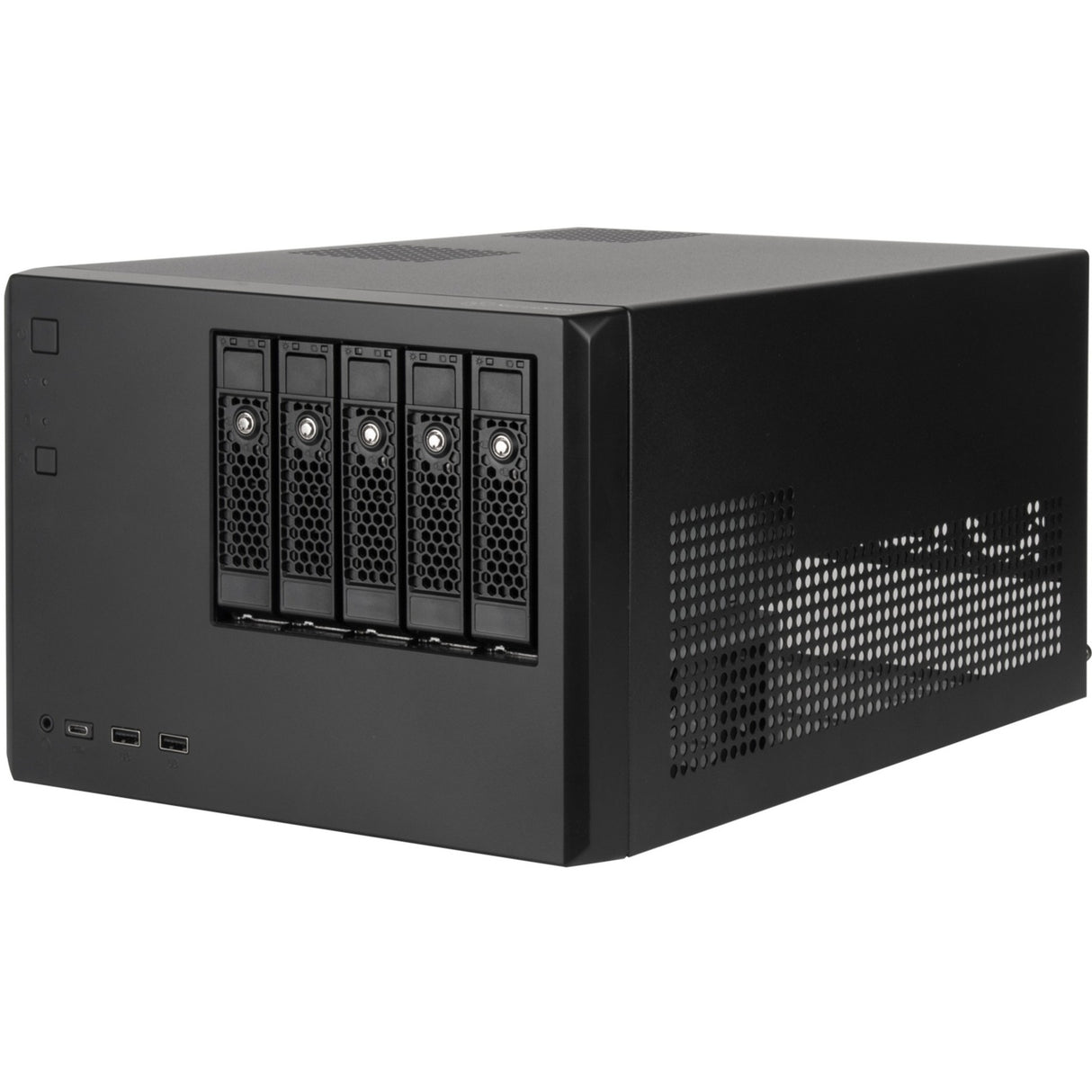 Boîtier mini tour Silverstone sst-cs351 (noir | 2x USB-A | 1x USB-C)