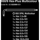 WAA 950 9 HEX-PLUS MULTICOLOUR 1 SIFT KEYS SET, METR