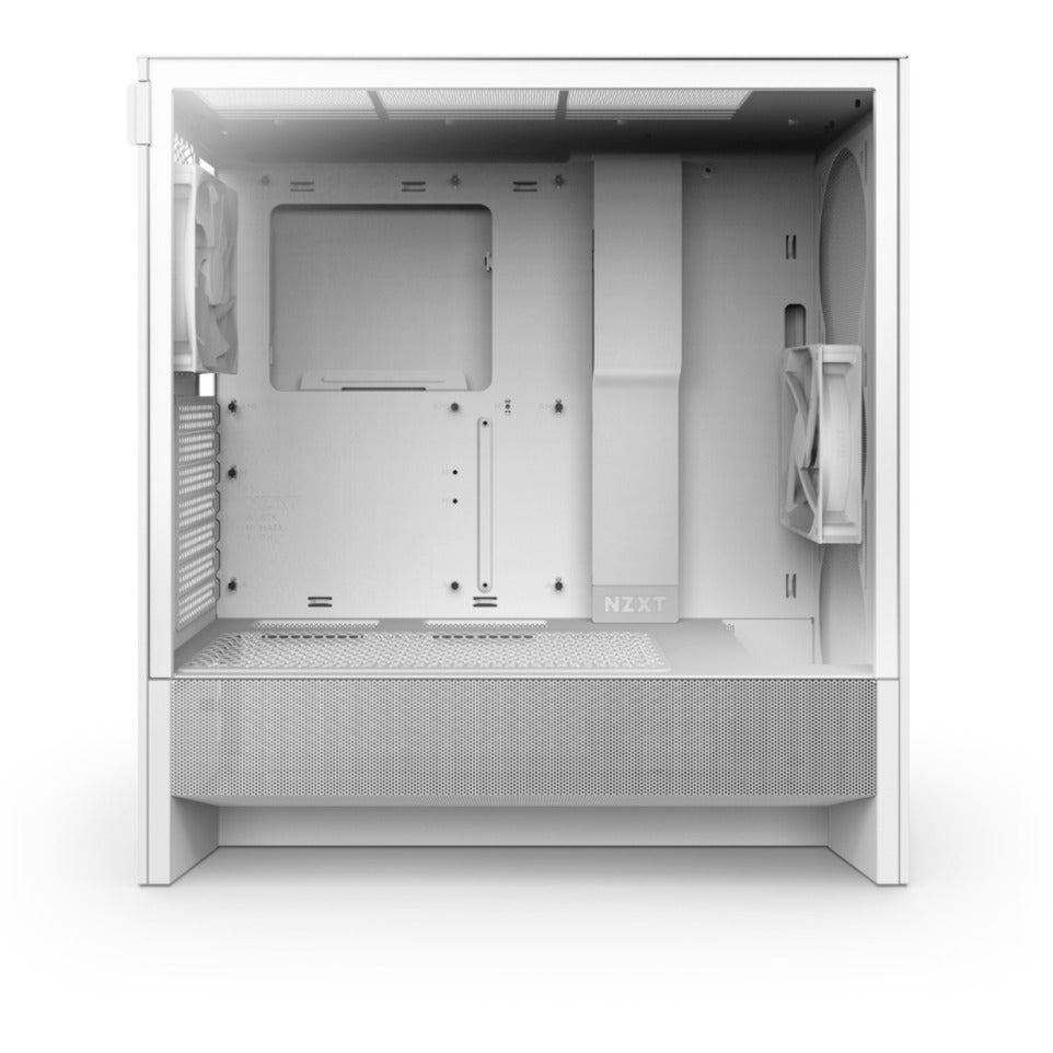 Boîtier tour midi Nzxt h5 flow v2 (blanc | 1x USB-A | 1x USB-C | verre trempé)