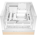 Soyez silencieux! boîtier tour midi light base 600 dx (blanc | 2x USB-A | 1x USB-C | RGB | verre trempé)