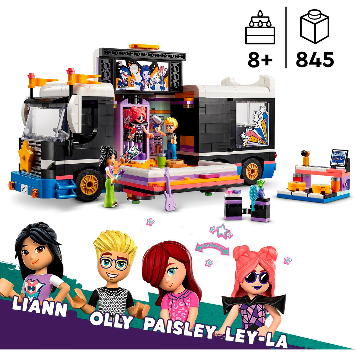 LEGO LEGO Friends 42619 tourbus de popster