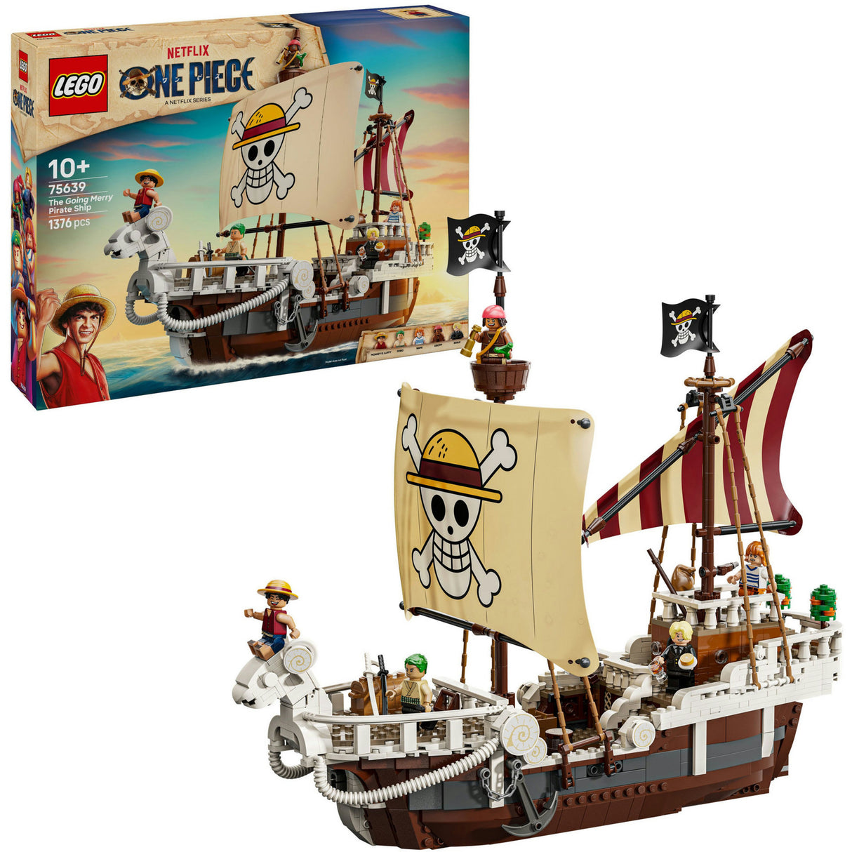 Lego ® One Piece Le bateau pirate va joyeux ensemble de construction - 75639