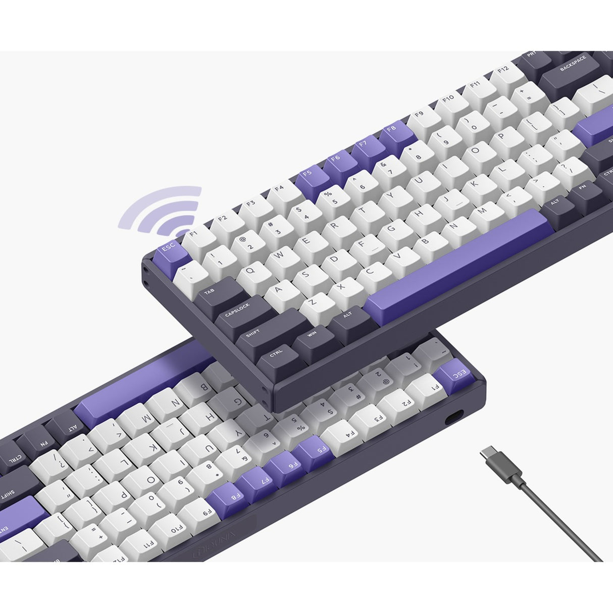 IQUnix F97 Clavier mécanique sans fil Lavandin