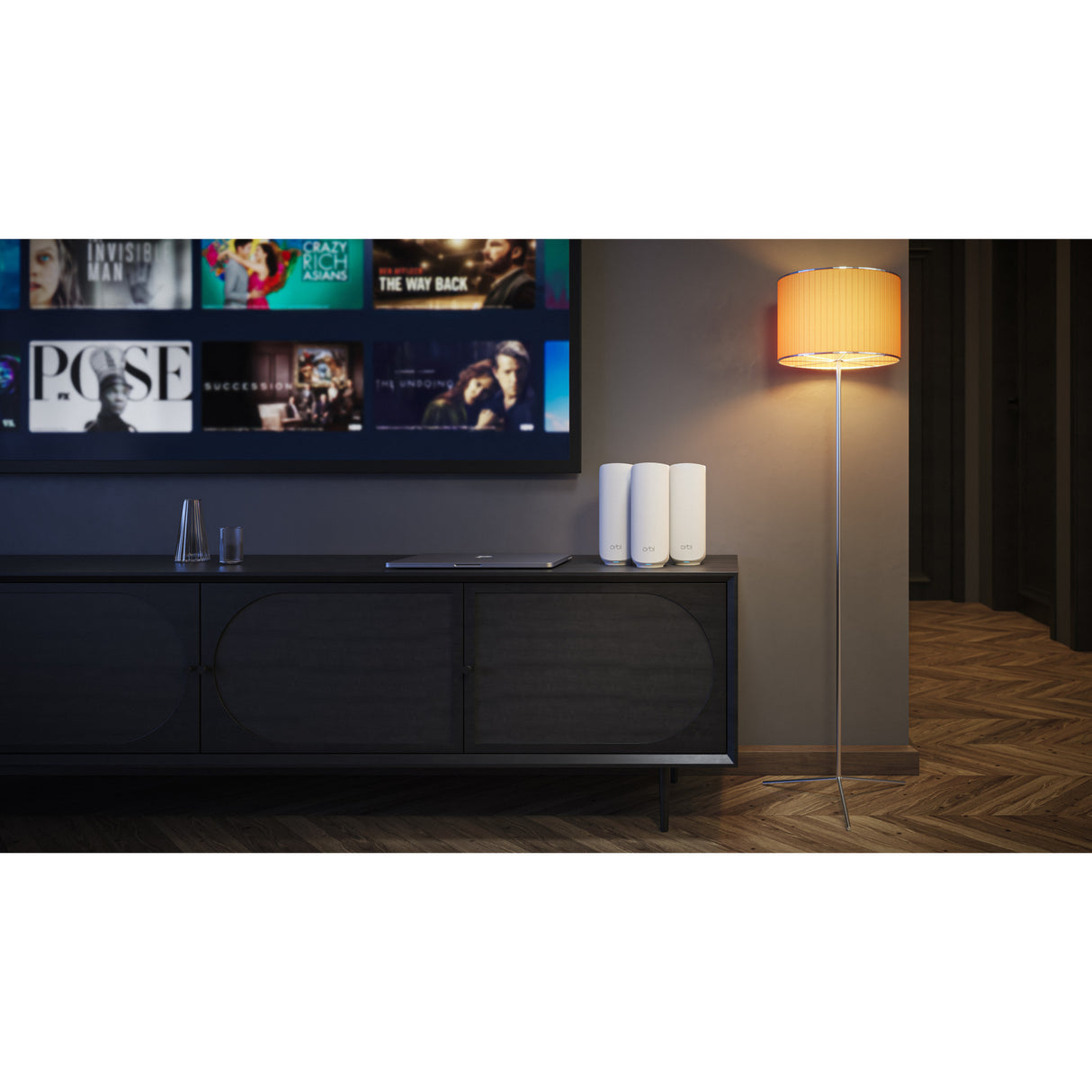 Netgear Orbi 370 Système maillé WiFi, système maillé WiFi 7 double bande, routeur maillé 3 pièces (blanc, 1x routeur Orbi WiFi 7 (RBE371), 2x satellites Orbi WiFi 7 (RBE370))