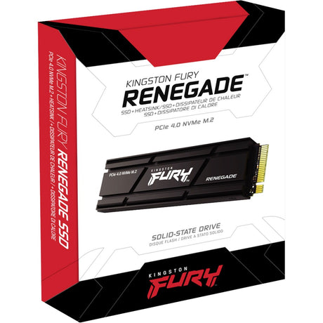 Kingston Fury Renegade avec dissipateur thermique 2 To SSD (noir, Sfyrdk 2000g, PCIe 4.0 NVMe, M.2 2280)