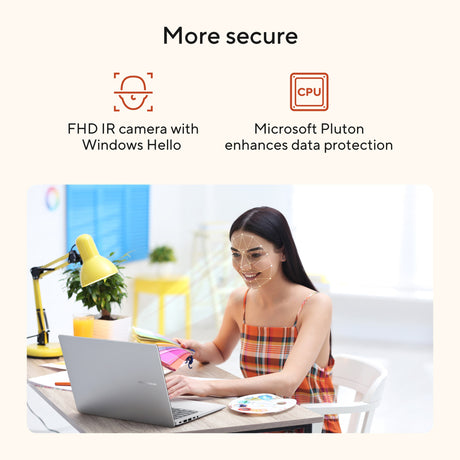 Asus vivobook 14 m1407ga-ly012w 14 copilot + ordinateur portable (argent | ryzen ai 7 445 | radeon 840m | 16 go | SSD 512 GD)