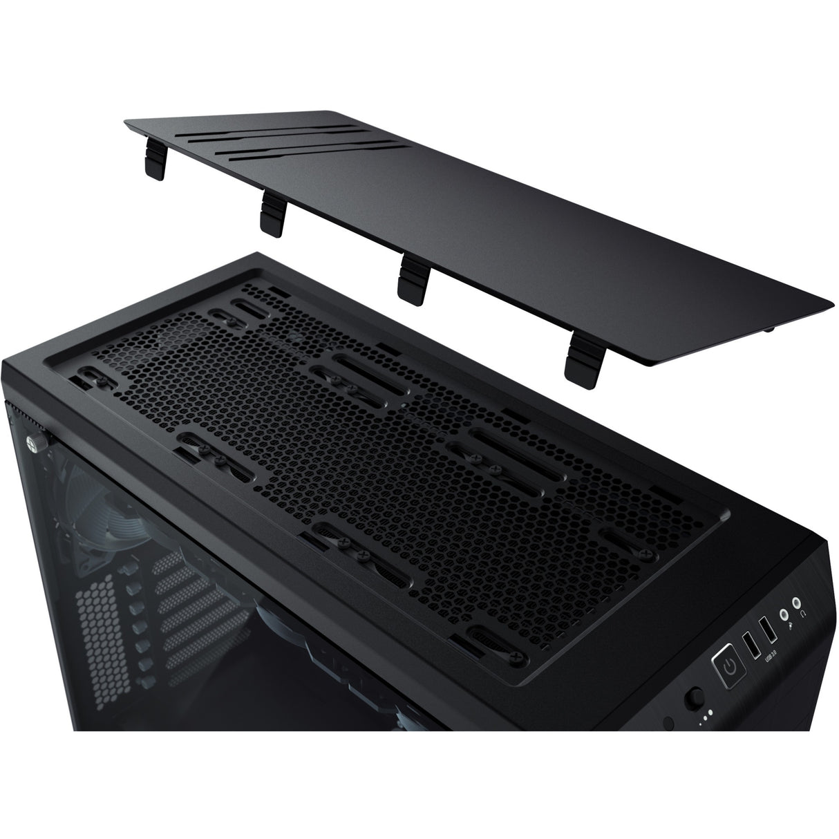 Soyez silencieux! boîtier tour midi pure base 600 window (noir | 2x USB-A | verre trempé)