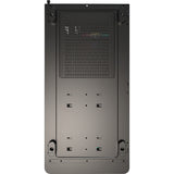 Boîtier tour midi en bois Montech xr (noir | 1x USB-A | 1x USB-C | RVB | fenêtre)