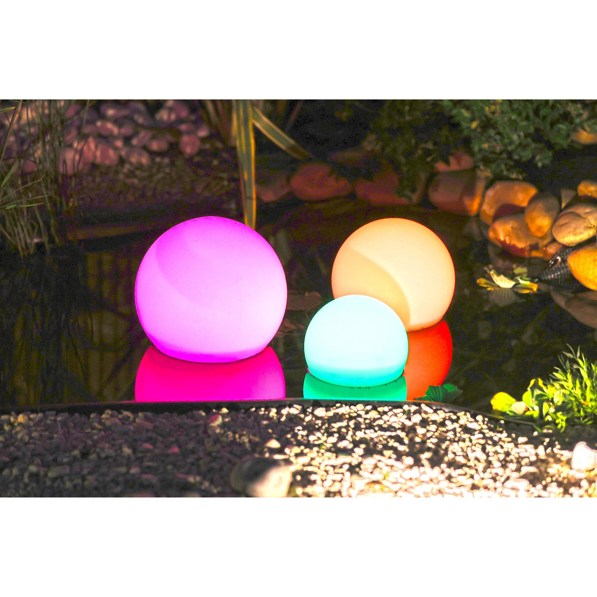 Lampe LED Ubbink multibright à flotteur solaire 25 LED