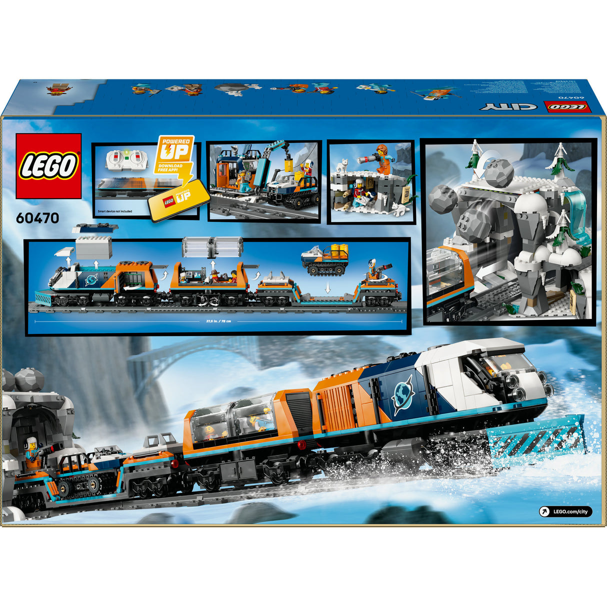 Lego 60470 City Trains Train de recherche au pôle Nord