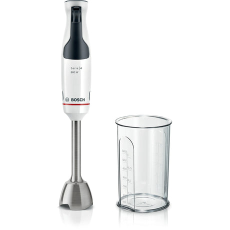 Mélangeur plongeant Bosch série 4 ergomaster 800w (blanc anthracite)
