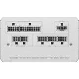 Corsair rm850e (2025) alimentation modulaire blanche 850 watts (blanc, 1x 12v-2x6, 2x pcie)