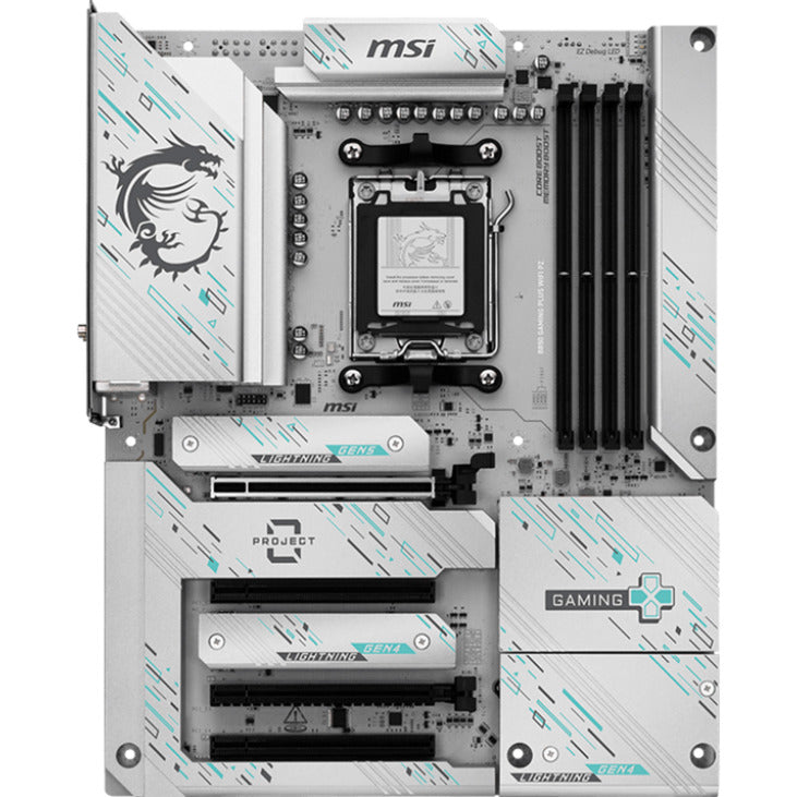 Carte mère MSI B850 Gaming Plus WiFi PZ Socket AM5 (RAID, LAN 5G, WiFi 7, Bluetooth 5.4, Son, ATX)