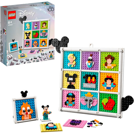 Lego Disney - 100 ans de figurines d'animation Disney, jouets de construction (43221)