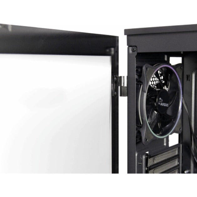 Boîtier tour midi micro Inter-tech x-608 infinity (noir | 1x USB-A | 1x USB-C | RVB | fenêtre)