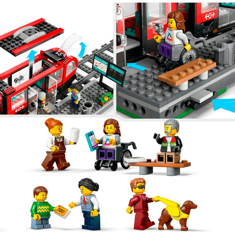 Lego city 60423 tramway et gare