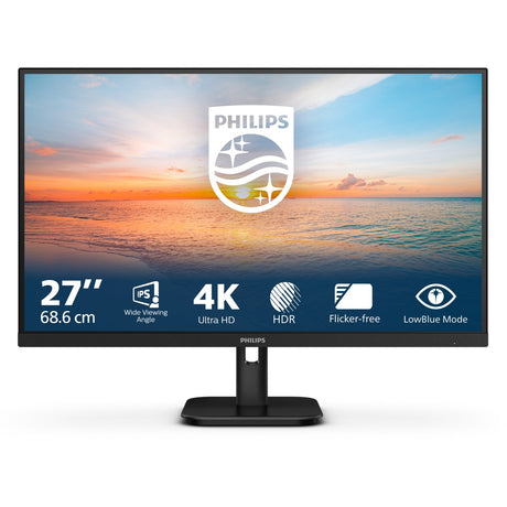 Philips 27e1n1800a 00 27 Moniteur UHD 4k (noir, 2x HDMI, port d'affichage)