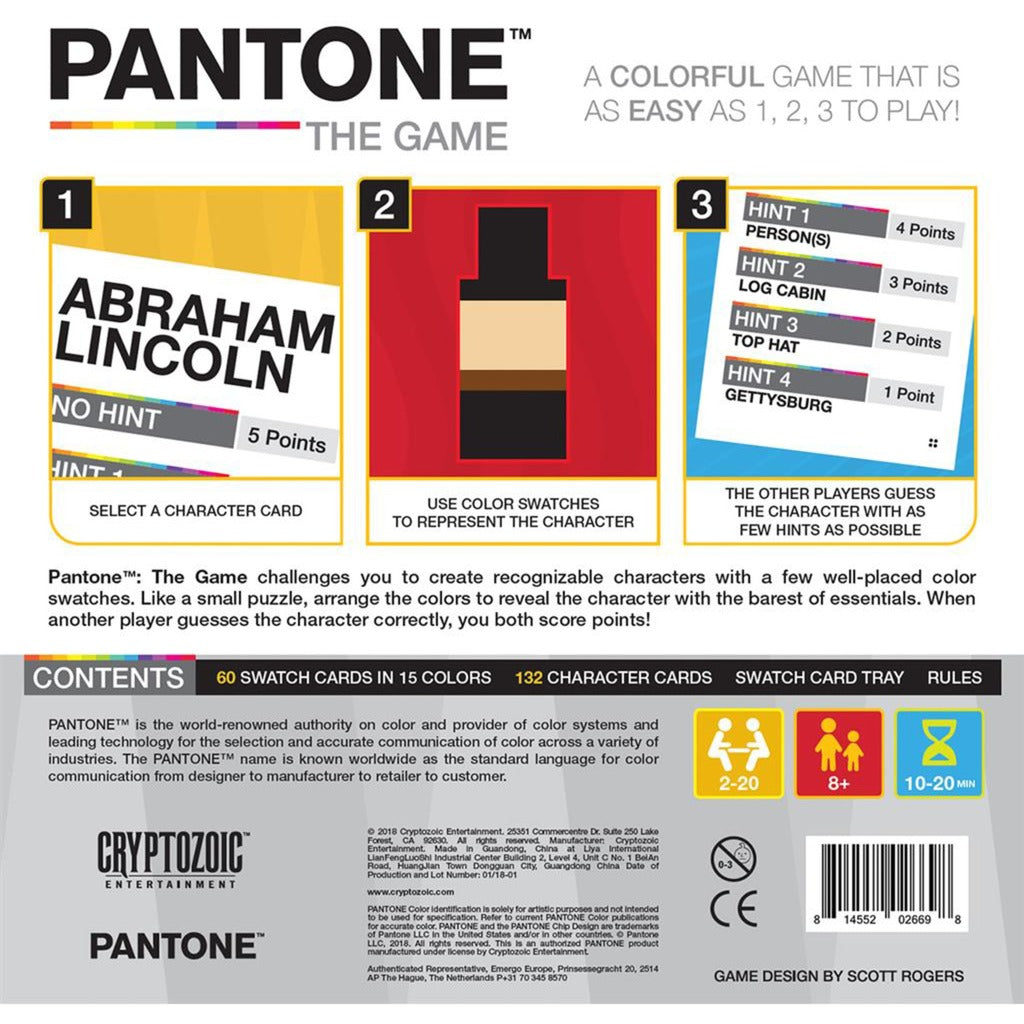 Réseau de joueurs européens pantone : le jeu