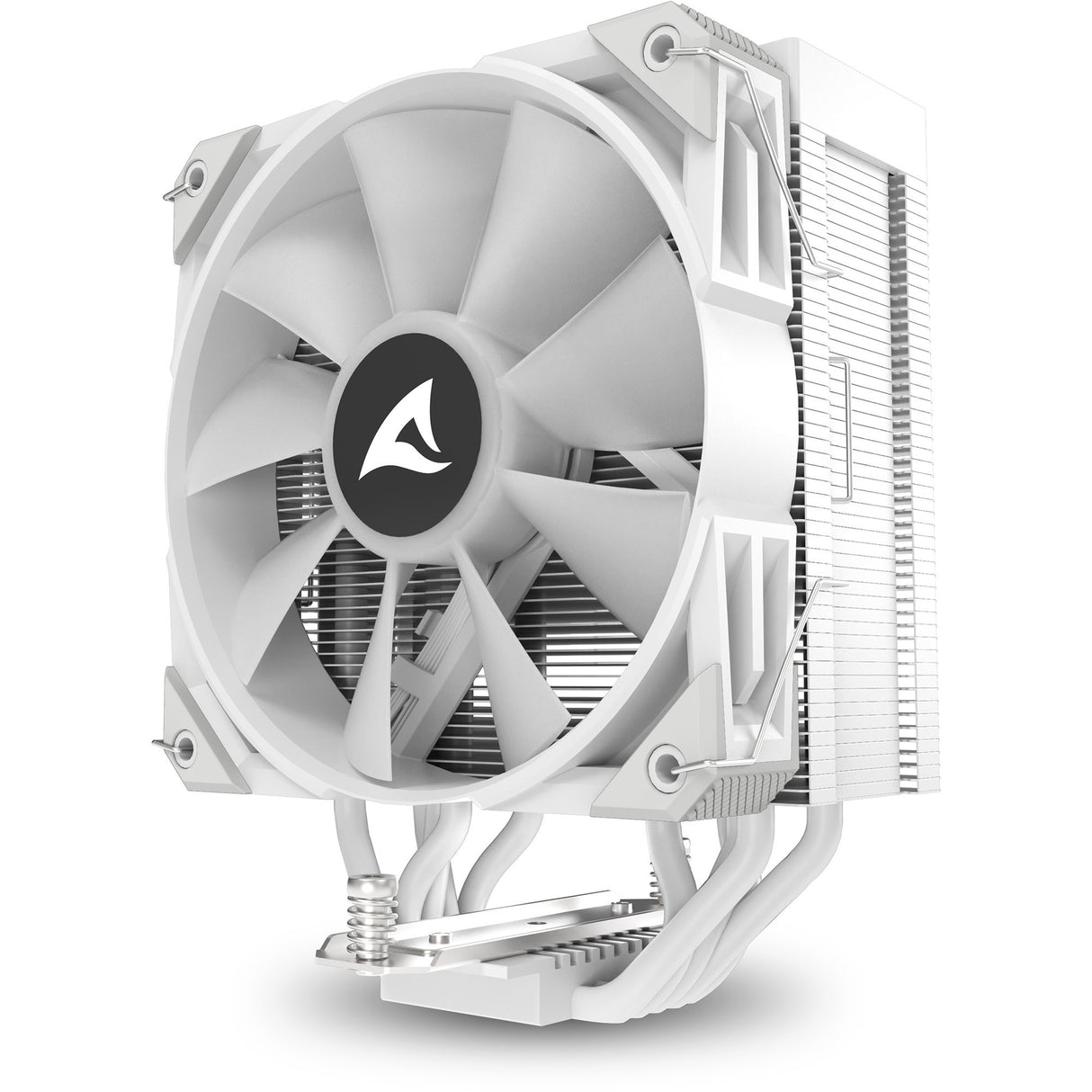 Refroidisseur de processeur Sharkoon a50 RVB (blanc, connecteur de ventilateur PWM à 4 broches)