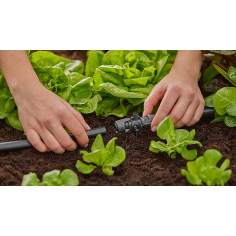 Pièce en T pour système micro-goutte Gardena pour raccordement d'arrosage (gris foncé)